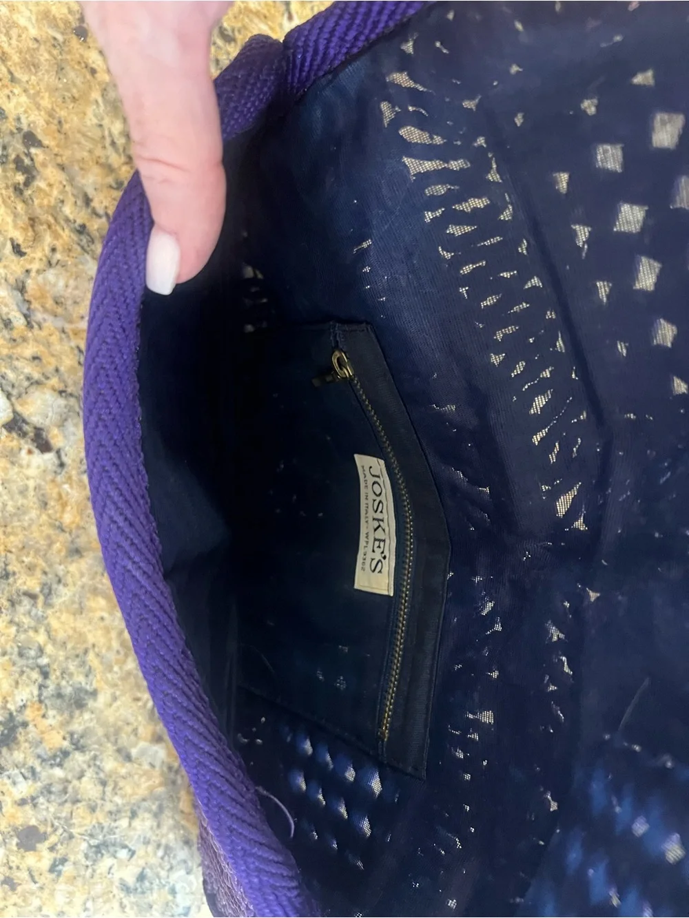 Vintage Woven Purple Women’s Clutch